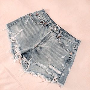 AGOLDE denim shorts
